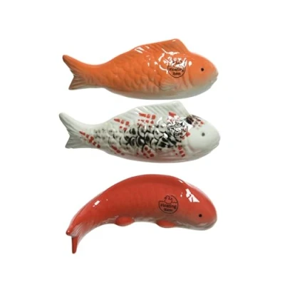 Abbildung von Kaemingk Fisch Deko Schwimmfisch Porzellan 3er Set L ca 16,5 cm