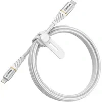 Abbildung von OtterBox verstärktes, umflochtendes Premium USB C auf Lightning Kabel, Mfi zertifiziert, Schnelllade Kabel für iPhone und iPad, Ultra Robust getestet Biegsamkeit Flexibilität, 1M, Weiß
