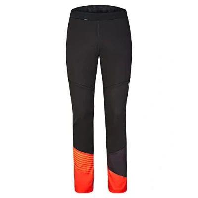 Abbildung von Ziener Herren Nataniel Softshell Hose, Langlauf Tight Winddicht, elastisch, PFC frei, Black.New red, 56