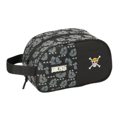 Abbildung von Safta One Piece Pirates Kulturtasche für Kinder, mittelgroß, mit Griff, Kinder Kulturbeutel, anpassbar an den Wagen, einfache Reinigung, bequem und vielseitig, Qualität Widerstandsfähigkeit, 26 x