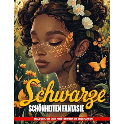 Abbildung von Schwarze Schönheiten Fantasie Malbuch Für Erwachsene: Fantasy Frau Malvorlagen Positive Affirmationen Frauen
