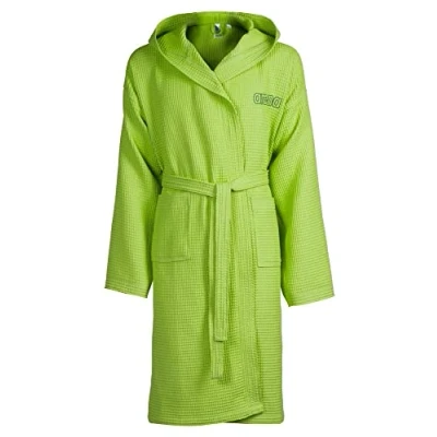 Abbildung von arena WAFFLE HOODED Robe Bademäntel, LIME, XS