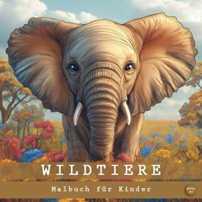 Abbildung von Wildtiere Malbuch: Malbuch Tierische Abenteuer zum Ausmalen: aus aller Welt für kleine Künstler 40+ Motive Ausmalbuch Kinder ab 4 Jahren