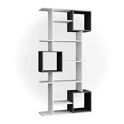 Abbildung von Vicco Raumteiler Cube, Weiß/Anthrazit, 92 x 187.7 cm