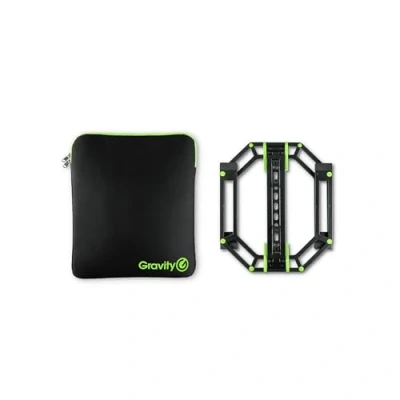 Abbildung von Gravity LTS 01 B SET 1 Verstellbarer Ständer für Laptops und Controller inklusive Neopren Schutztasche