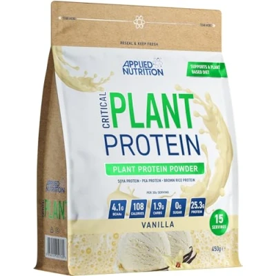 Abbildung von Applied Nutrition Critical Plant (450g) Vanilla