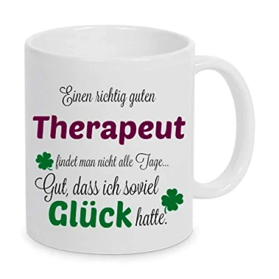 Abbildung von TASSENKING Tasse, Einen guten Therapeut... Tasse Kaffeebecher Geschenk