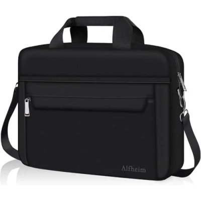 Abbildung von Alfheim 14 Zoll Laptop Tasche Aktentasche Umhängetasche für Männer Frauen Wasserabweisende leichte Travel Business Kompatibel mit Macbook Air/Pro 14&quot;