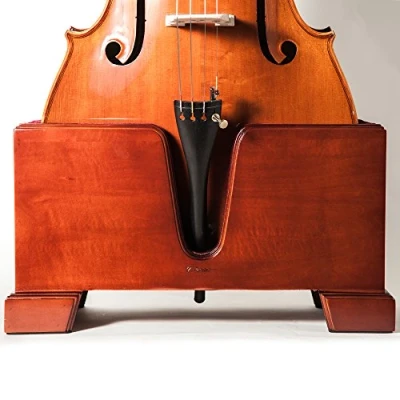 Abbildung von paititi Premium Cello Burgund Ständer massiv Samt Plüsch Kissen 4/4 Volle Größe