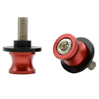 Abbildung von Universal CNC Aluminium Ständeraufnahme M10*1,25 Bobbins Montageständer für Duke/RC 125 200 390 ZX6R ZX10R Z750 Z1000 Z1000SX ER6N ER6F Ninja 250 300 (Rot)