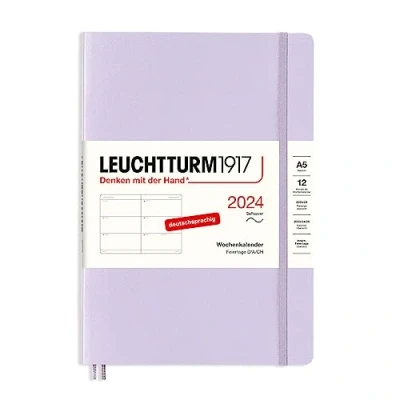 Abbildung von LEUCHTTURM1917 367653 Wochenkalender Medium (A5) 2024, Softcover, Lilac, Deutsch, 12 Monate