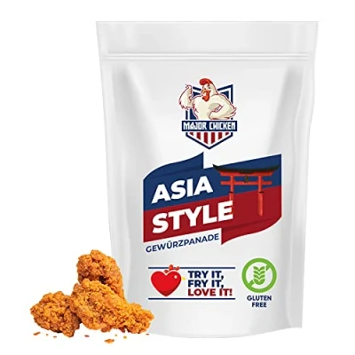 Abbildung von Major Chicken &quot;ASIA STYLE&quot; Gewürzpanade / Hähnchen Marinade 500g für den Original Fried Geschmack Crispy, tasty &amp; smokey Paniermischung Wings, Hot Wings uvm!