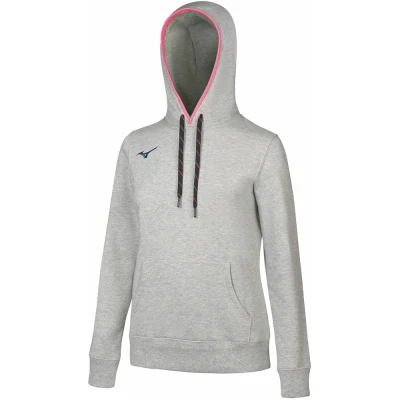 Abbildung von Mizuno Wom Sweat Hoodie Trainingsschuhe Heather Grau Damen Grösse L