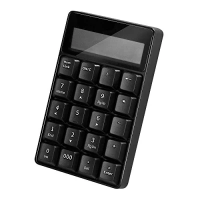 Abbildung von LogiLink ID0200 Kabelloses (BT v5.1) Keypad mit Taschenrechner und LCD Display, schwarz