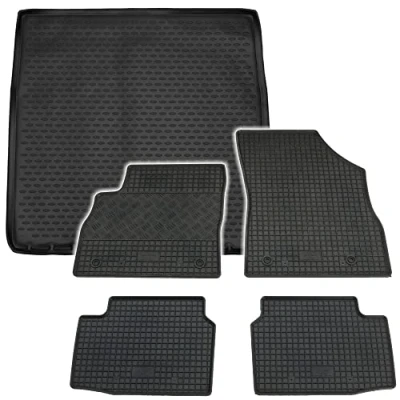 Abbildung von AD Tuning *TM25024+RI903577 Gummifußmatten + Kofferraumwanne im Set