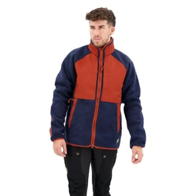 Abbildung von Fjallraven 87164 560 215 Vardag Pile Jacket M Herren Navy Autumn Leaf Größe