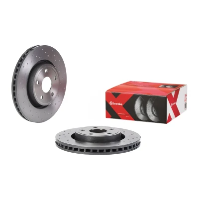 Abbildung von BREMBO 09.N236.2X Bremsscheibe 350 32 6 gelocht/innenbel. beschichtet JEEP: GRAND CHEROKEE 4, DODGE: Durango