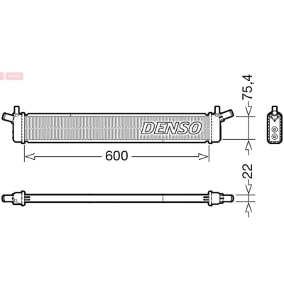 Abbildung von DENSO DRM50136 Kühler, Motorkühlung 600 90 22 TOYOTA: Auris Kombi