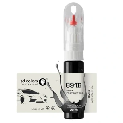 Abbildung von SD COLORS Nero Provocatore 891B Ausbesserungslack, 20 ML, praktischer Pinsel zur Reparatur von Kratzern (Just Paint)