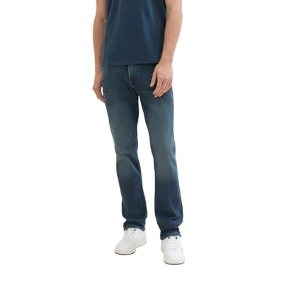 Abbildung von TOM Tailor Marvin Jeans Straight Leg, Herren, Größe: 32x34, Dark stone wash denim