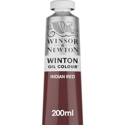 Abbildung von Winsor &amp; Newton 1437317 Winton, feine hochwertige Ölfarbe 200ml Tube mit gleichmäßiger Konsistenz, Lichtbeständig, hohe Deckkraft, Reich an Farbpigmenten Indischrot