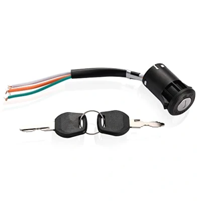 Abbildung von GOOFIT Block Starterschalter mit Schlüssel 3 Hauptzündkabeln Ersatz für 50cc 70cc 90cc 110cc 150cc 200cc 250cc Go Kart Dune Buggy Buggys ATV und Dirtbike Teile