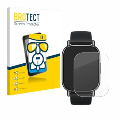 Abbildung von BROTECT Schutzglas für Xiaomi Redmi Watch 5 Lite Schutzfolie Panzer Folie Glas [Extrem Kratzfest 9H, Anti Fingerprint, Ultra Transparent]