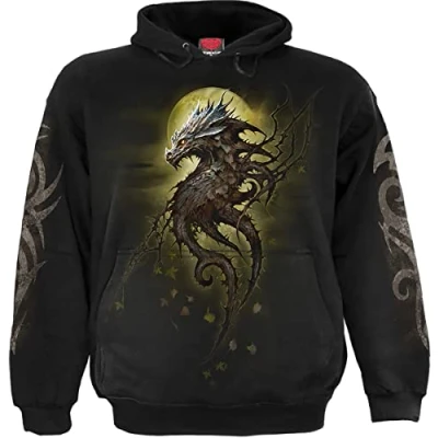 Abbildung von Spiral Herren M451 M Kapuzenpullover, Schwarz,