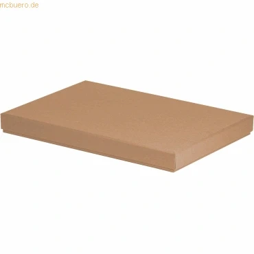 Abbildung von Rössler Papier 13521453620 Boxline Kartonage rechteckig, passend für DIN A4, Kraft, 1 Stück