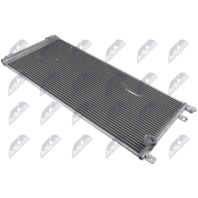Abbildung von NTY CCS HD 030 Klimakondensator mit Trockner Aluminium R134a, R1234yf HONDA: CIVIC 10 Schragheck