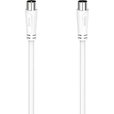 Abbildung von Hama Antennen Kabel, Koax Stecker Kupplung, 0,75 m, 90 dB SAT (75 cm), 90dB, Impedanz: 75 Ω