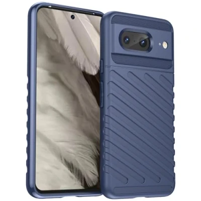 Abbildung von Verco Handyhülle für Google Pixel 8 Hülle, Stoßfest Thunder Case Schutzhülle, Blau
