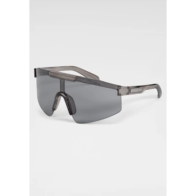 Abbildung von BACK IN BLACK Eyewear Sonnenbrille, Stylische Sportbrille mit crystal smoke Rahmen und dunklen Gläsern