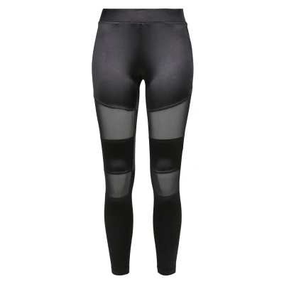 Abbildung von Urban Classics Ladies Shiny Tech Mesh Leggings Black M
