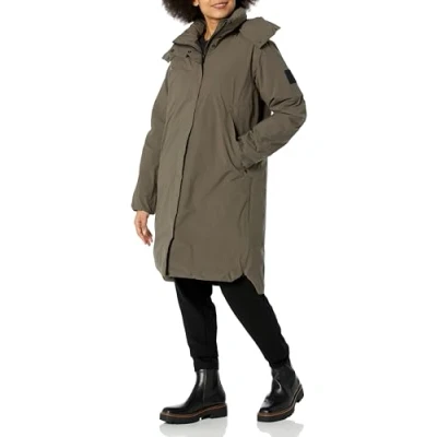 Abbildung von Jack Wolfskin Luisenplatz Daunenmantel, Damen, Größe: Large, Cold coffee