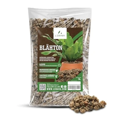 Abbildung von LERAVA® Blähton für Pflanzen [Bio] 3L Tongranulat &amp; Hydrokultur Optimale Drainage Pflanzgranulat Blumentöpfe und große Töpfe 100% Made in Italy Granulat Pflanze