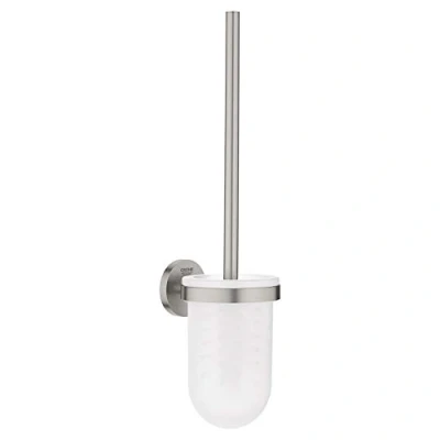 Abbildung von Grohe Essentials Toilettenbürstengarnitur Toilettenbürste + Halter, Wandmontage, Supersteel 40374DC1
