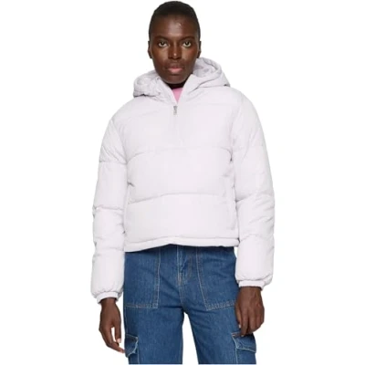 Abbildung von Urban Classics Damen Ladies Puffer Pull Over Jacket Jacke, softlilac, XS