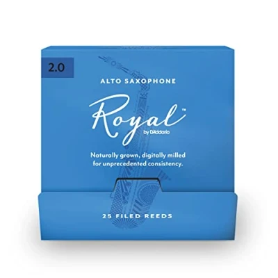 Abbildung von Royal by D&#039;Addario Blätter für Altsaxophon, Stärke 2,0, 25 Stück