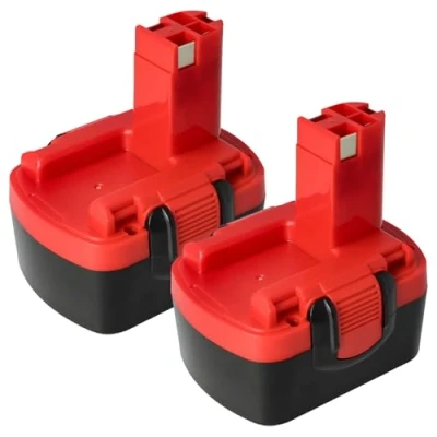 Abbildung von vhbw 2X Akku kompatibel mit Bosch PSR 140, 14.4/N, 14.4VE 2(/B), 14.4, 14.4 2 Werkzeug (1500 mAh, NiMH, 14,4 V)