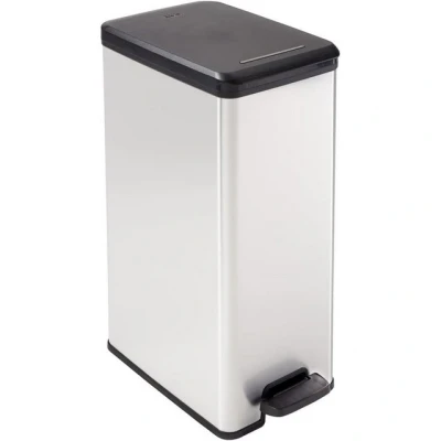 Abbildung von Curver Mülleimer 213298, Slim Bin 40l Abfalleimer mit Pedal