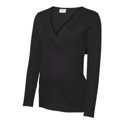 Abbildung von MAMALICIOUS Damen Mlemily Tess L/S Jrs Top 2f A., Schwarz, L