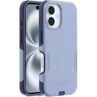 Abbildung von OtterBox Commuter Series MagSafe Hülle für iPhone 16, sturzsicher, schützende Hülle, 3X getestet nach Militärstandard, Lila