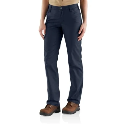 Abbildung von Carhartt Damen Rugged Professional™ Serie Flex® Loose Fit Canvas Arbeitshose, Marineblau, W2