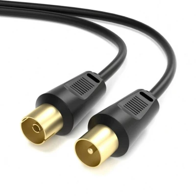 Abbildung von JAMEGA Antennenkabel HDTV Full HD 135db 75 Ohm Koaxialkabel 4K UHD Koax Steck SAT Kabel, TV Koax, (500 cm)
