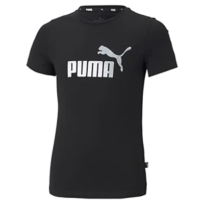 Abbildung von PUMA Girl&#039;s ESS Logo Tee G Shirt, schwarz, 164