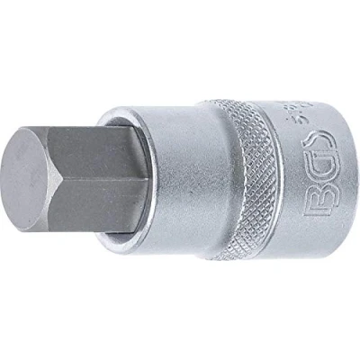 Abbildung von BGS 5184 H17 Bit Einsatz Länge 55 mm 12,5 (1/2&quot;) Innensechskant 17 CV Stahl