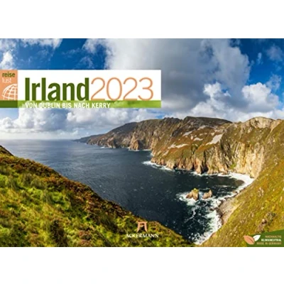 Abbildung von Irland ReiseLust Kalender 2023, Wandkalender im Querformat (45x33 cm) Natur und Reisekalender, Küste Kultur