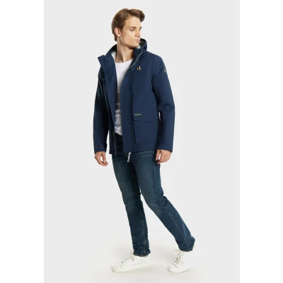 Abbildung von SCHMUDDELWEDDA Herren Regenjacke XL / Marine 100% Polyester (recycelt)