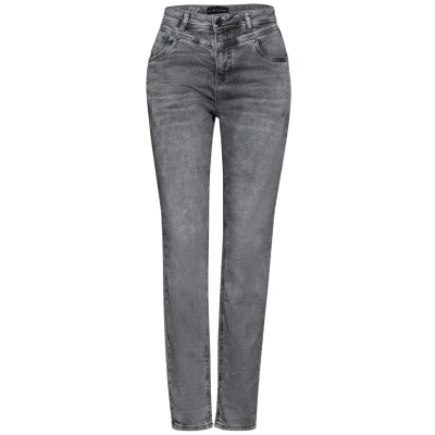Abbildung von Street One Jeans Tapered Fit, Damen, Größe: 30x30, Grau